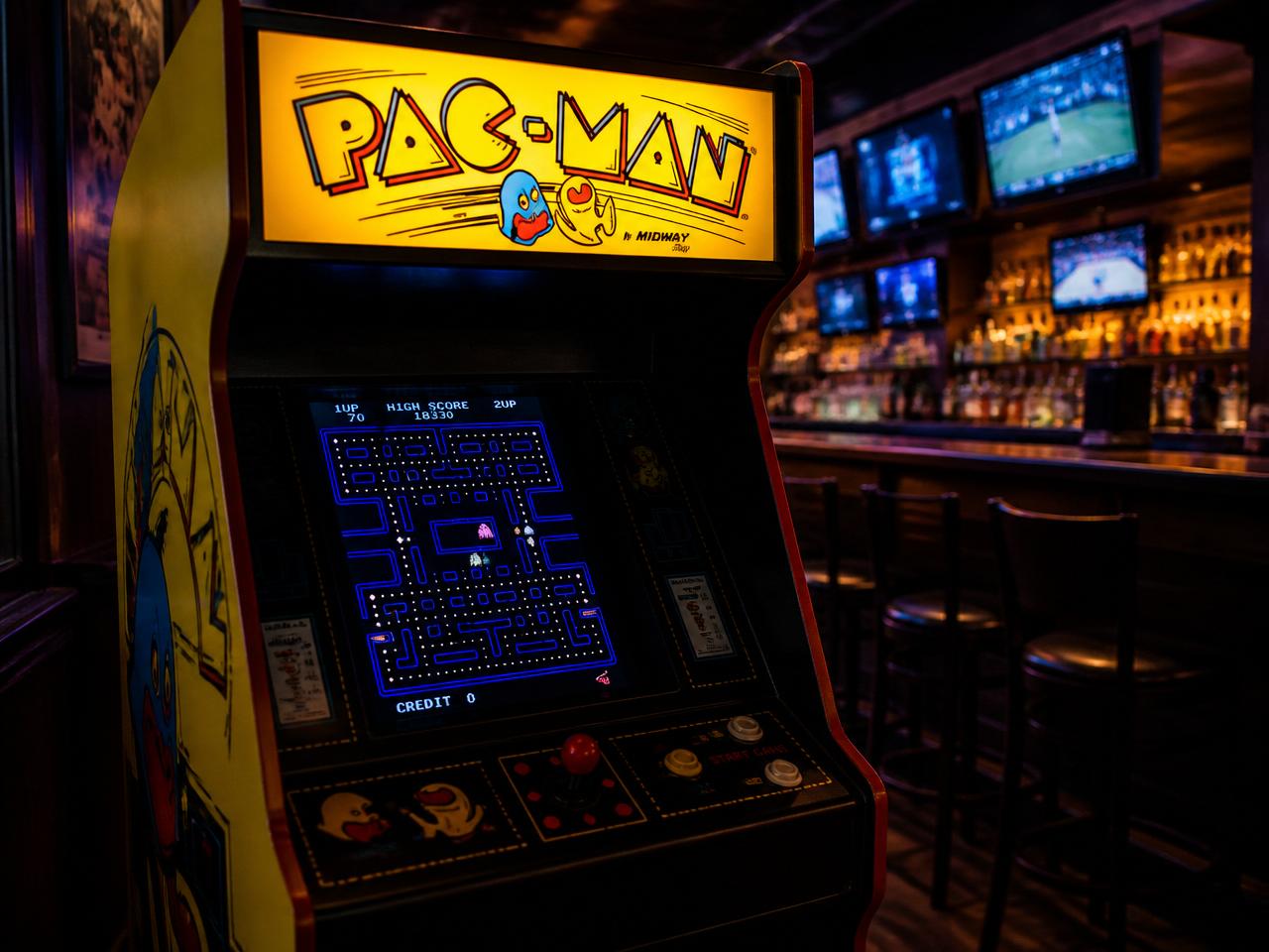 Pac-Man arcade cabinet